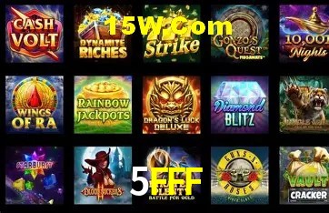 Tela de boas-vindas e lobby de jogos do aplicativo 5FFF